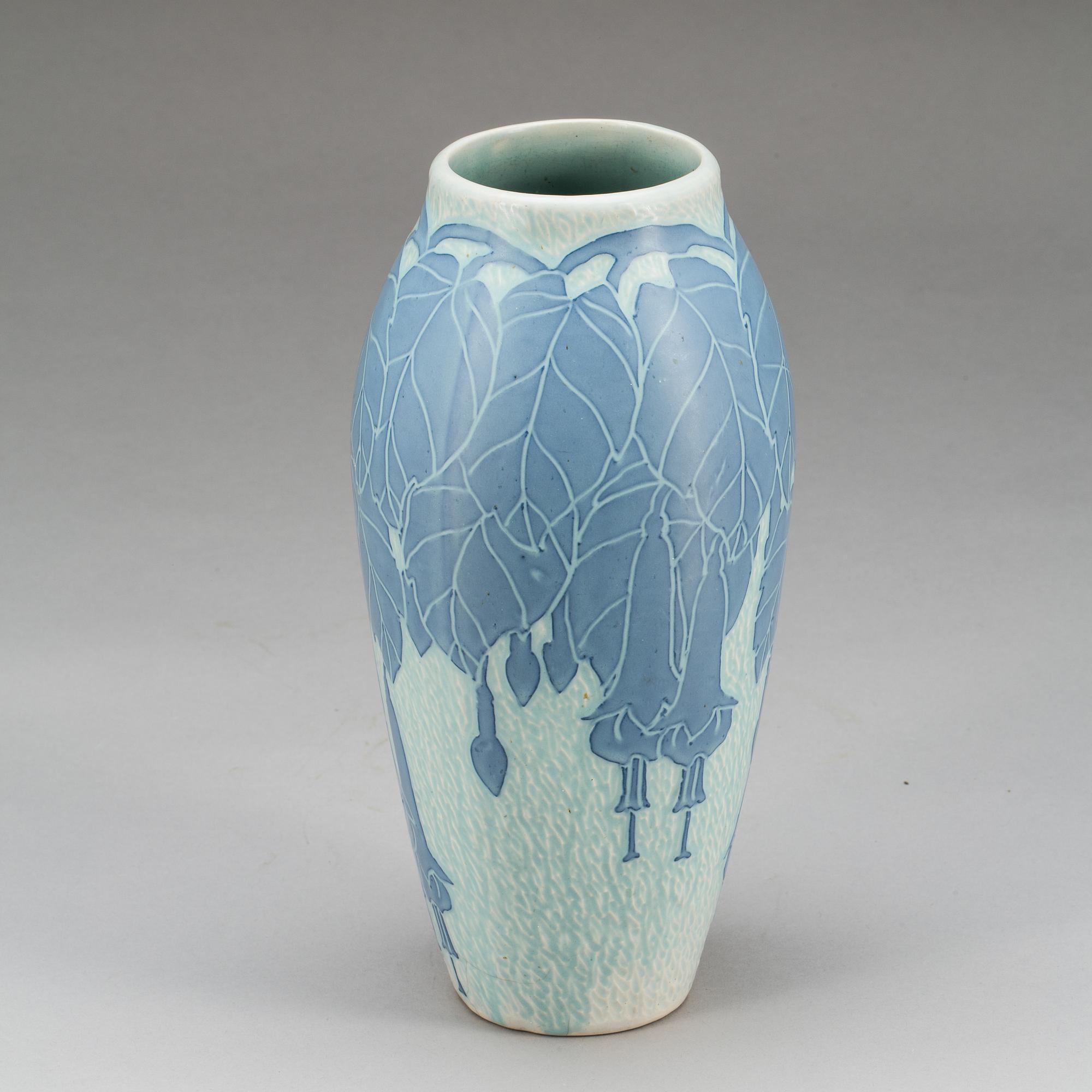 VAS, flintgods, "Sgraffito", Josef Ekberg, Gustavsberg, 1919.
