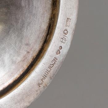 A Swedish Art Nouveau silver bonbonnière, maker's mark K. Andersson, Stockholm, 1924.