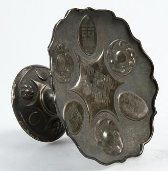 TAZZA, silver, Kina, 1800/1900-tal. Ca 180 gr.