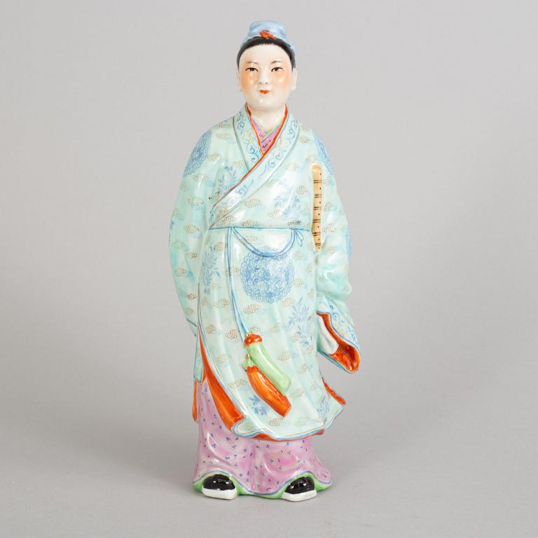 A chinese porcelain figure, 20th Century.