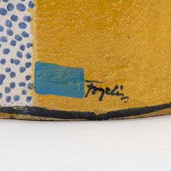 Herman Fogelin, a stoneware vase/pot, signed.