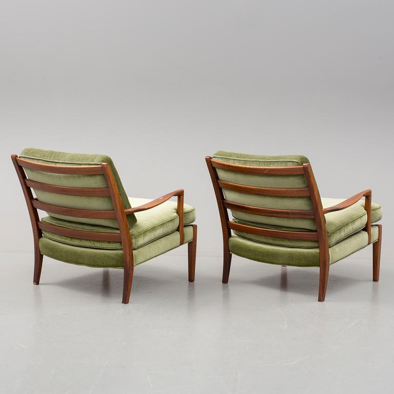 FÅTÖLJER, ett par, "Löven", Arne Norell, 1960-tal.