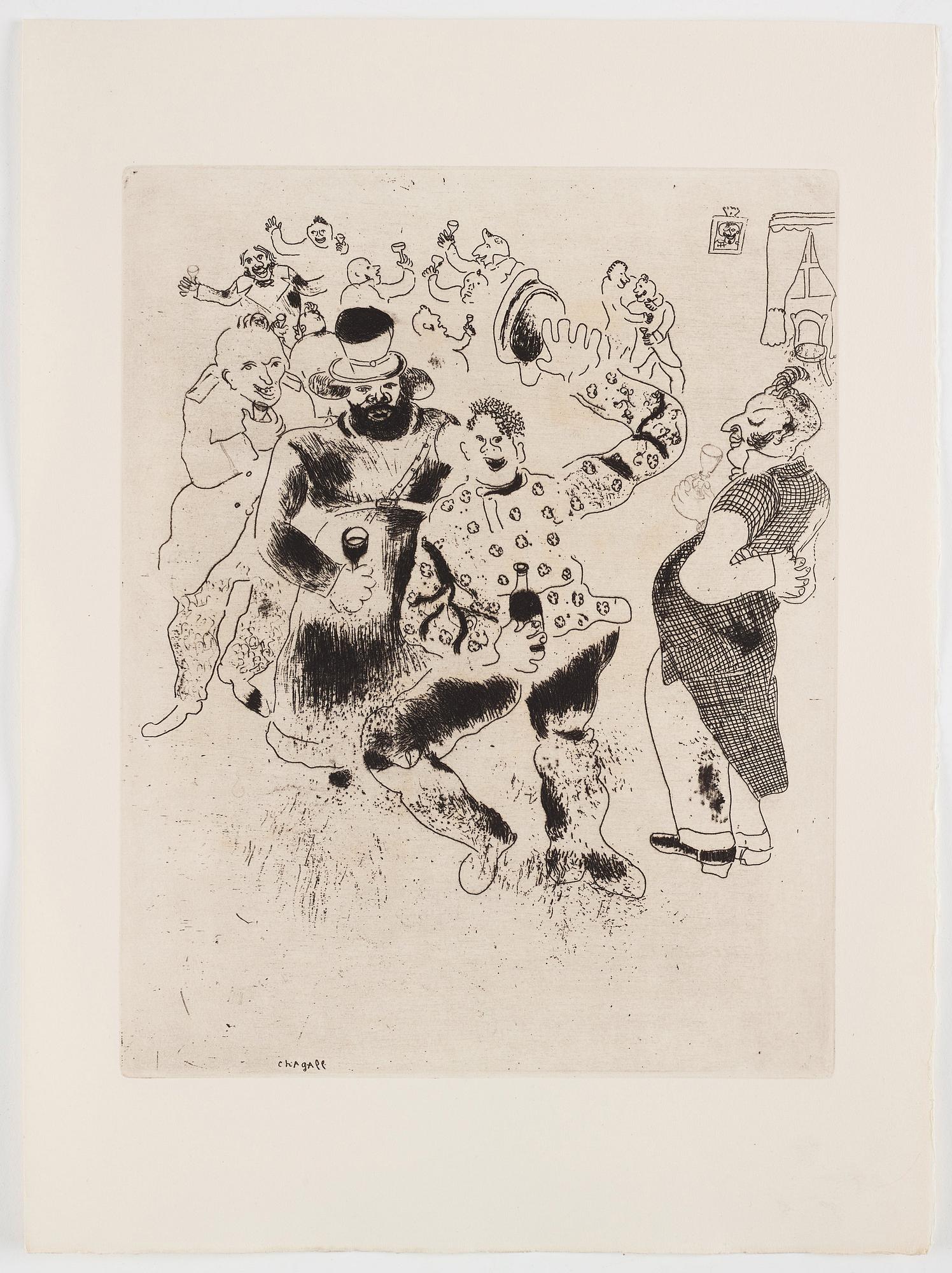 MARC CHAGALL, 71 st etsningar ur upplagan om 285 exemplar på Arches/MBM/J. Perrigot-papper, 1923-1948.