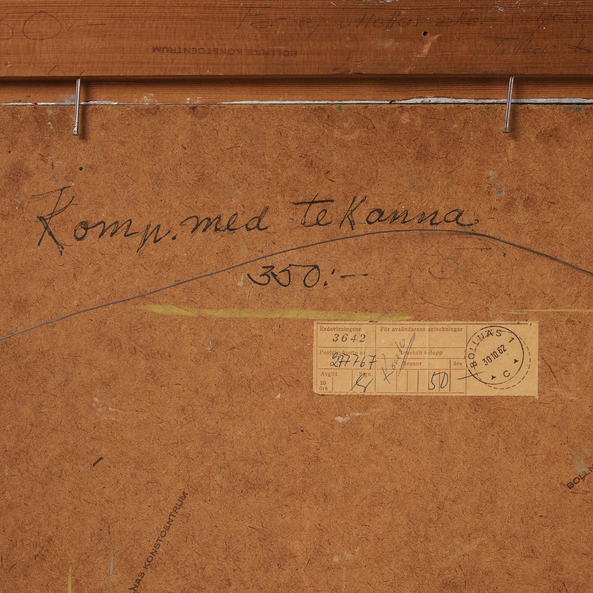 Hugo Wickman, 'Komposition med tekanna'.