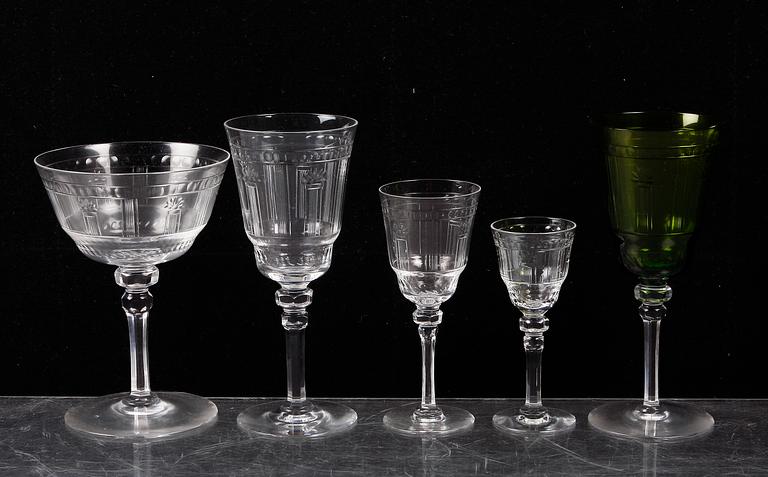 GLASSERVIS, 102 delar.