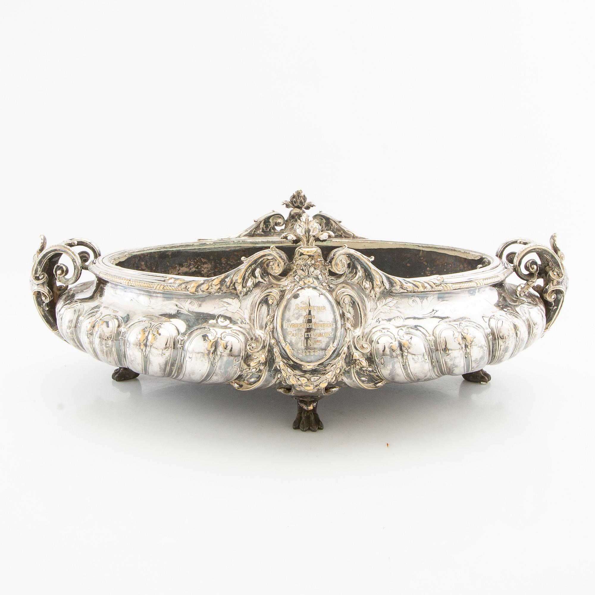 Jardinière Christolfe Frankrike daterad 1889.