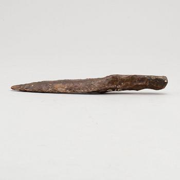 A late neolithic flint dagger.