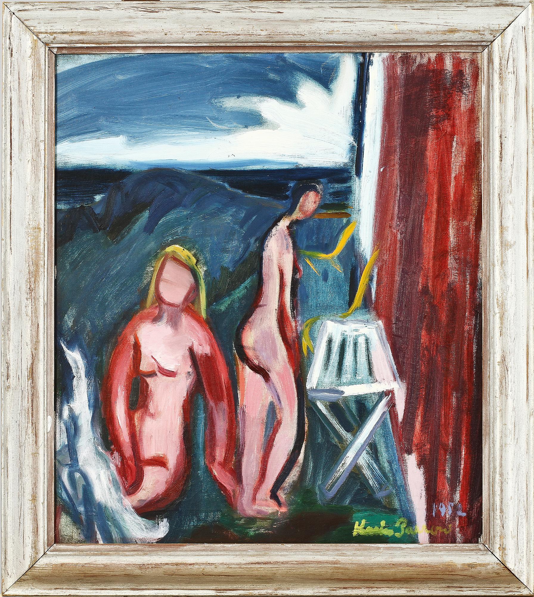 KARIN PARROW, olja på duk, sign o dat 1952.
