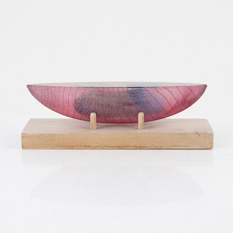 Bertil Vallien, a limited edition glass sculpture, Kosta Boda, Sweden, signed.