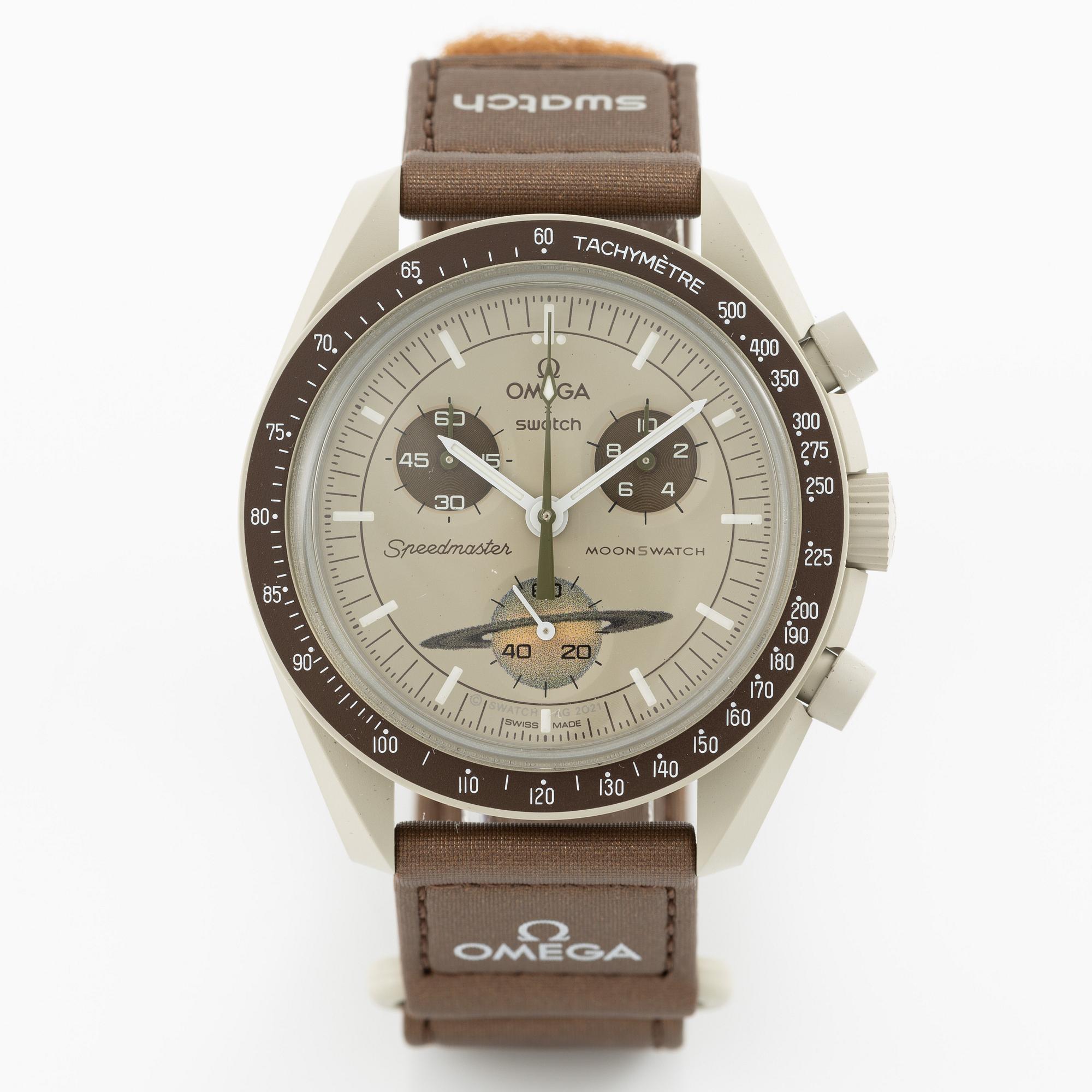 Omega/Swatch, MoonSwatch, "No Reserve", collection of 14 pcs, chronograph, wristwatches, 42 mm.