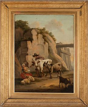 NICOLAES BERCHEM, hans efterföljd, olja på duk.