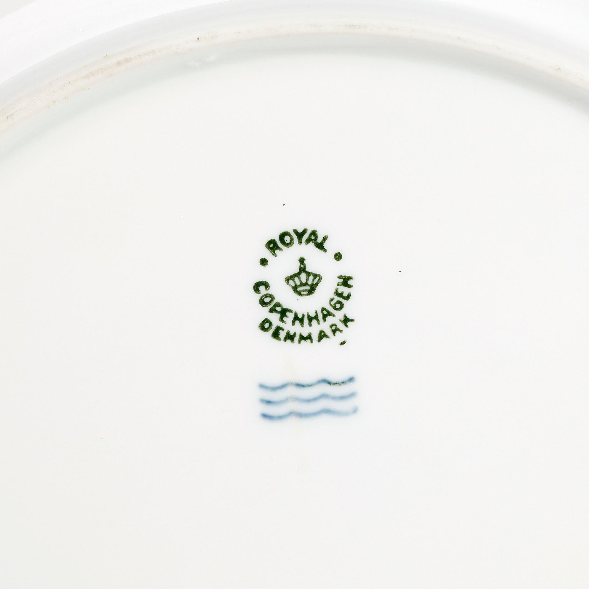 TALLRIKAR, 18 stycken, porslin. Royal Copenhagen, Danmark, 1900-tal.