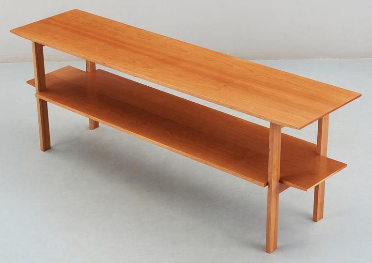 A Josef Frank mahogany library table, Svenskt Tenn, model 648.