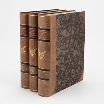 Books, 3, "Svenska fåglar" by von Wright.