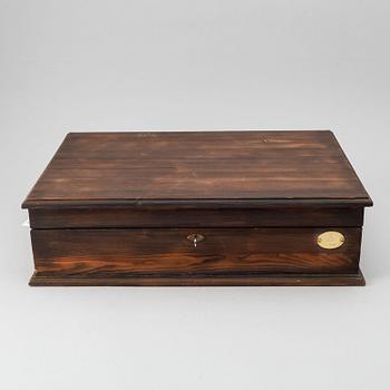 Carl Hjalmar Norrström, efter. Ljusstakar, 4 st, mässing och sten, Skultuna Mässingsbruk, numrerade 144/300. 1997.