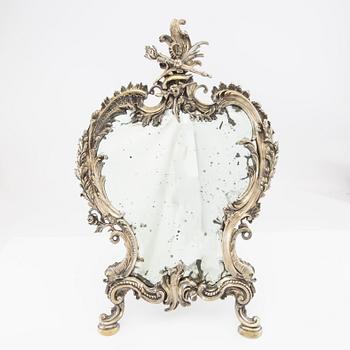 Table mirror in the Louis XV style, mid/second half of the 19th century.