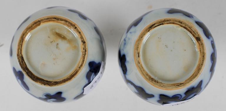 PARTI PORSLIN, 5 delar, Kina, 1700-1900-tal.