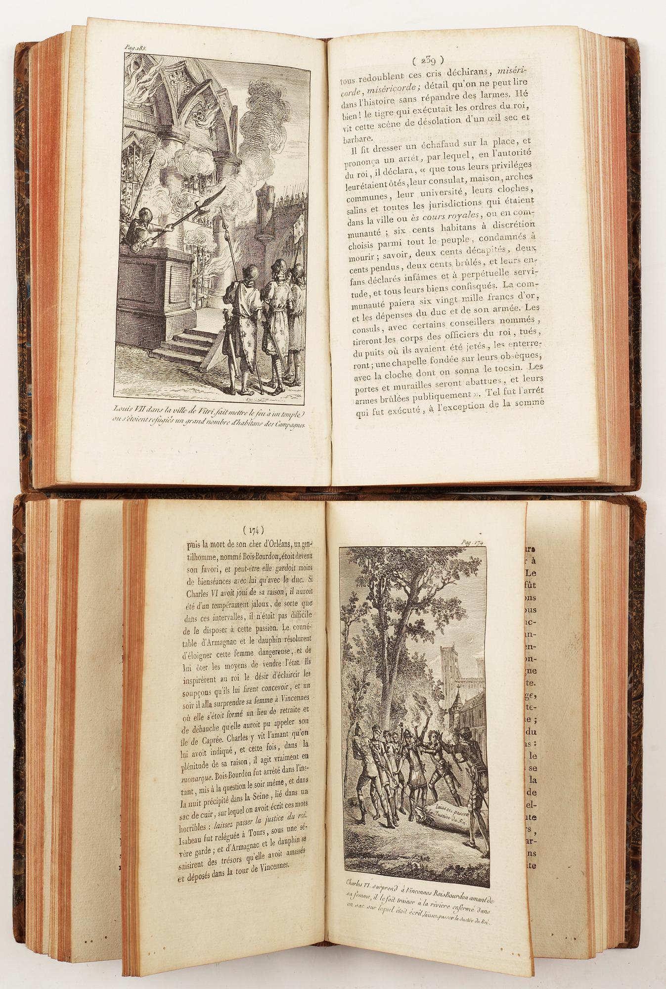 BÖCKER, 2 vol, "Les Crimes des Reines de France.." resp "Les Crimes des Rois de France.." Paris 1791 resp -92.