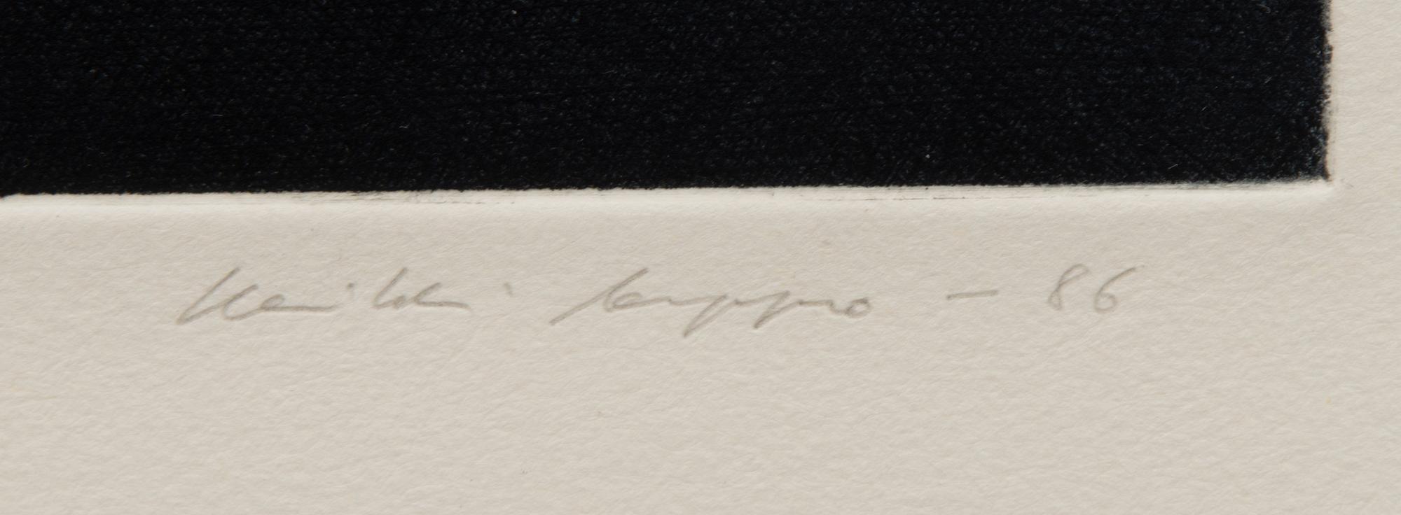 HEIKKI ARPPO, viivasyövytys ja akvatinta, signeerattu ja päivätty -86, numeroitu 63/99.