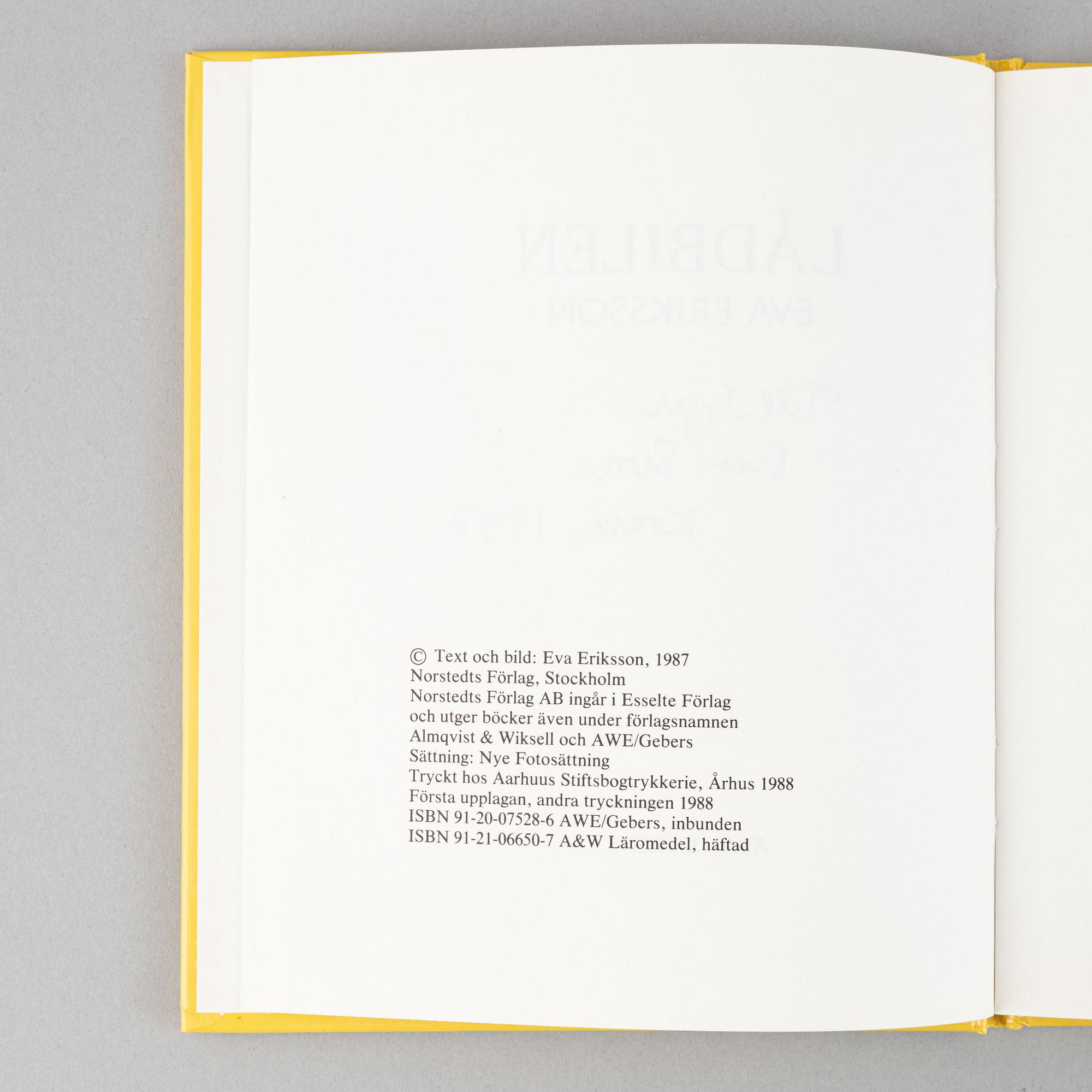 Ten children's books with dedications, including Astrid Lindgren. Provenance: the authors Inger and Lasse Sandberg.
