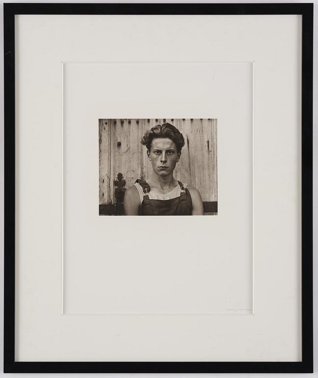 Paul Strand, "Young Boy, Gondeville, Charente, France", 1951.