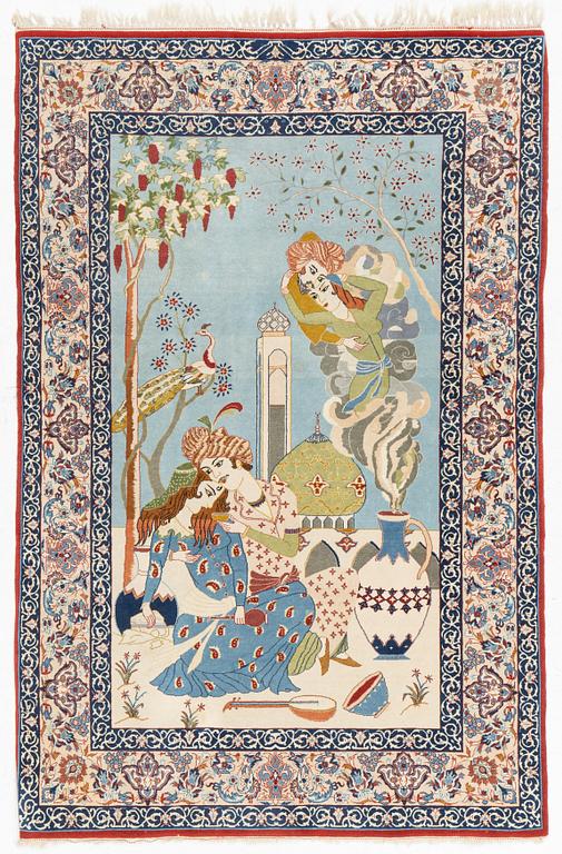 Rug, Isfahan, circa 160 x 105 cm.