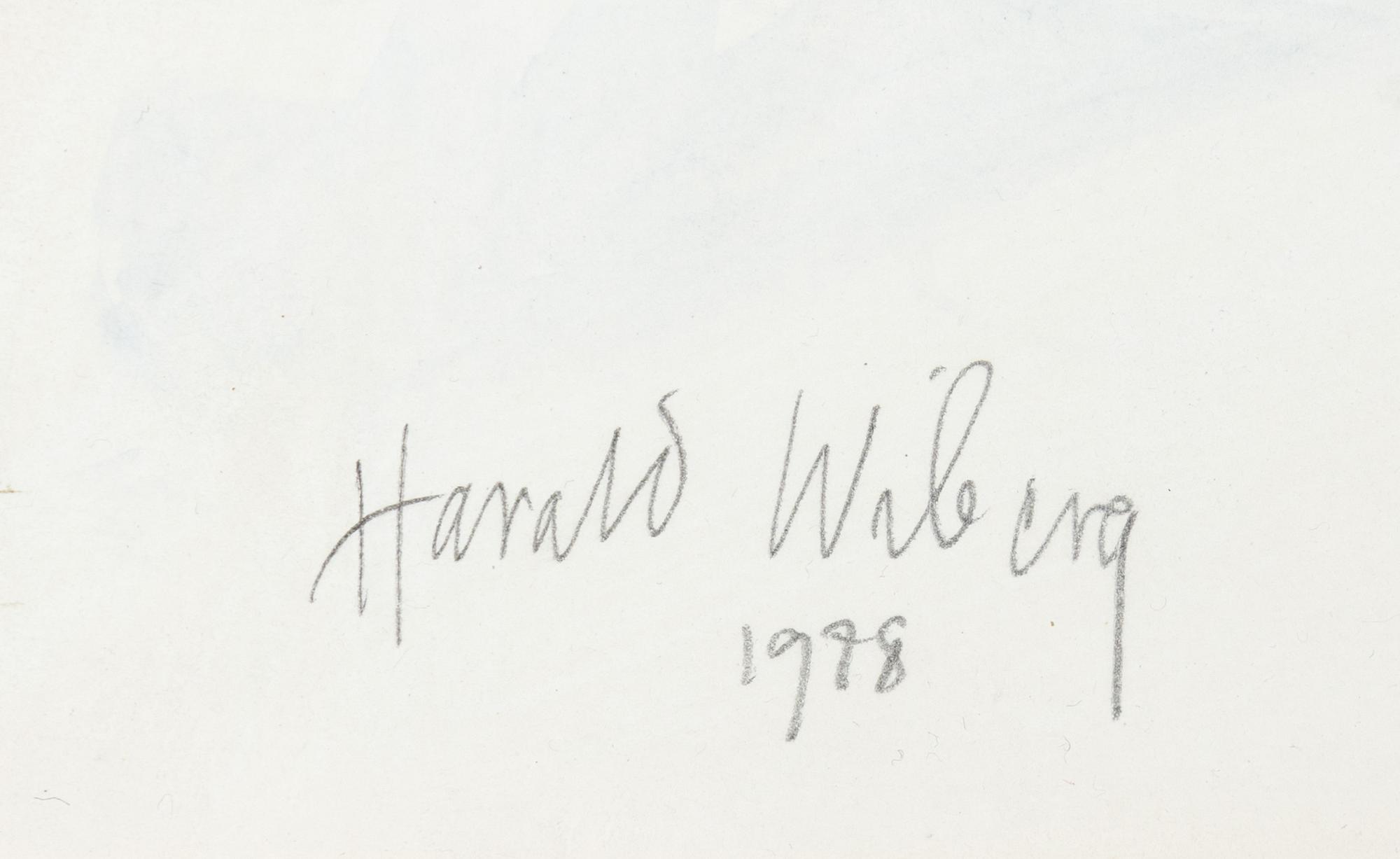 Harald Wiberg, Gröngöling på trädstam.