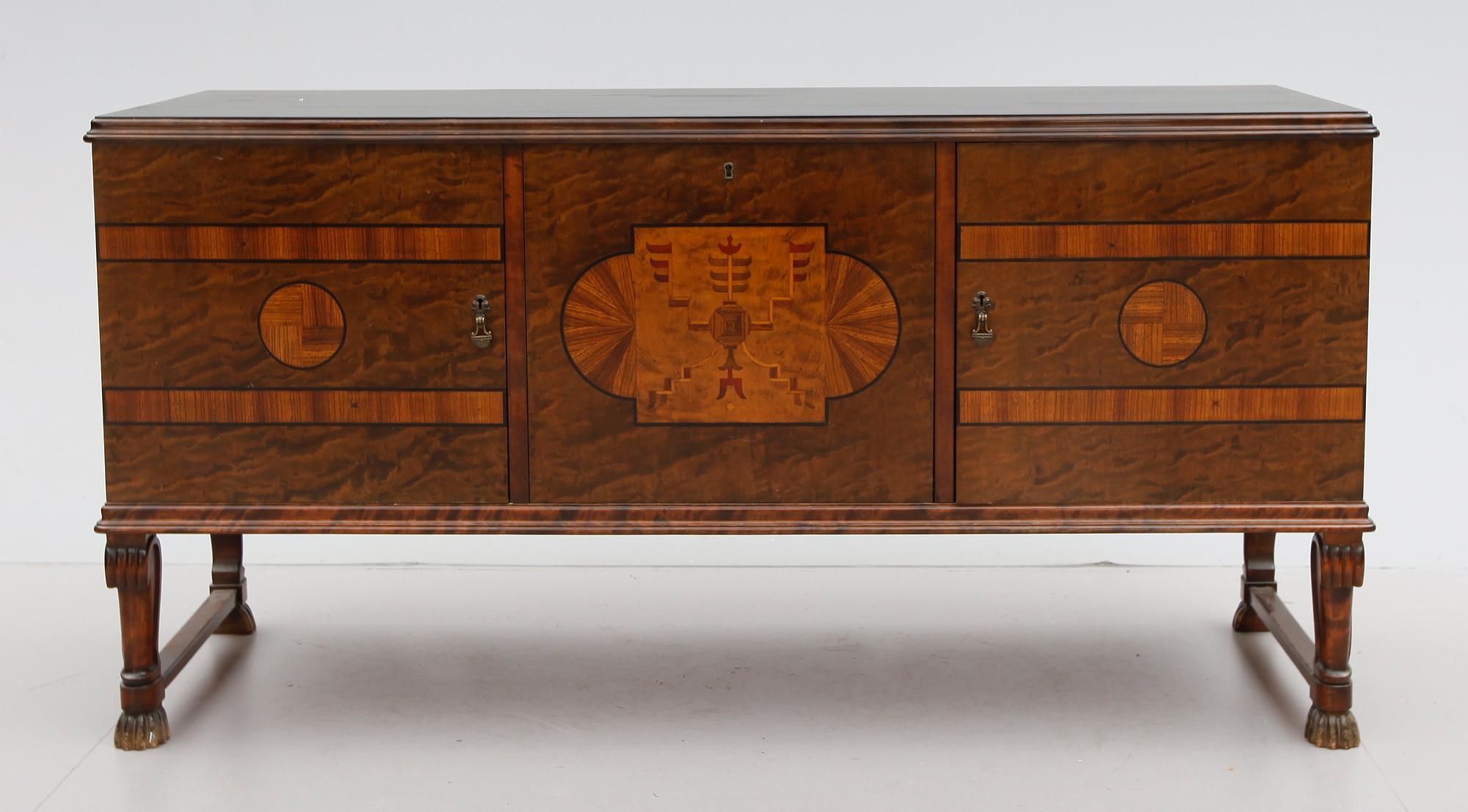 MATGRUPP, 8 delar, art déco, 1930-tal.