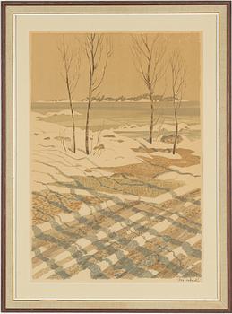 Roland Svensson, 2 färglitografier, signerade och numrerade, 1950-tal.