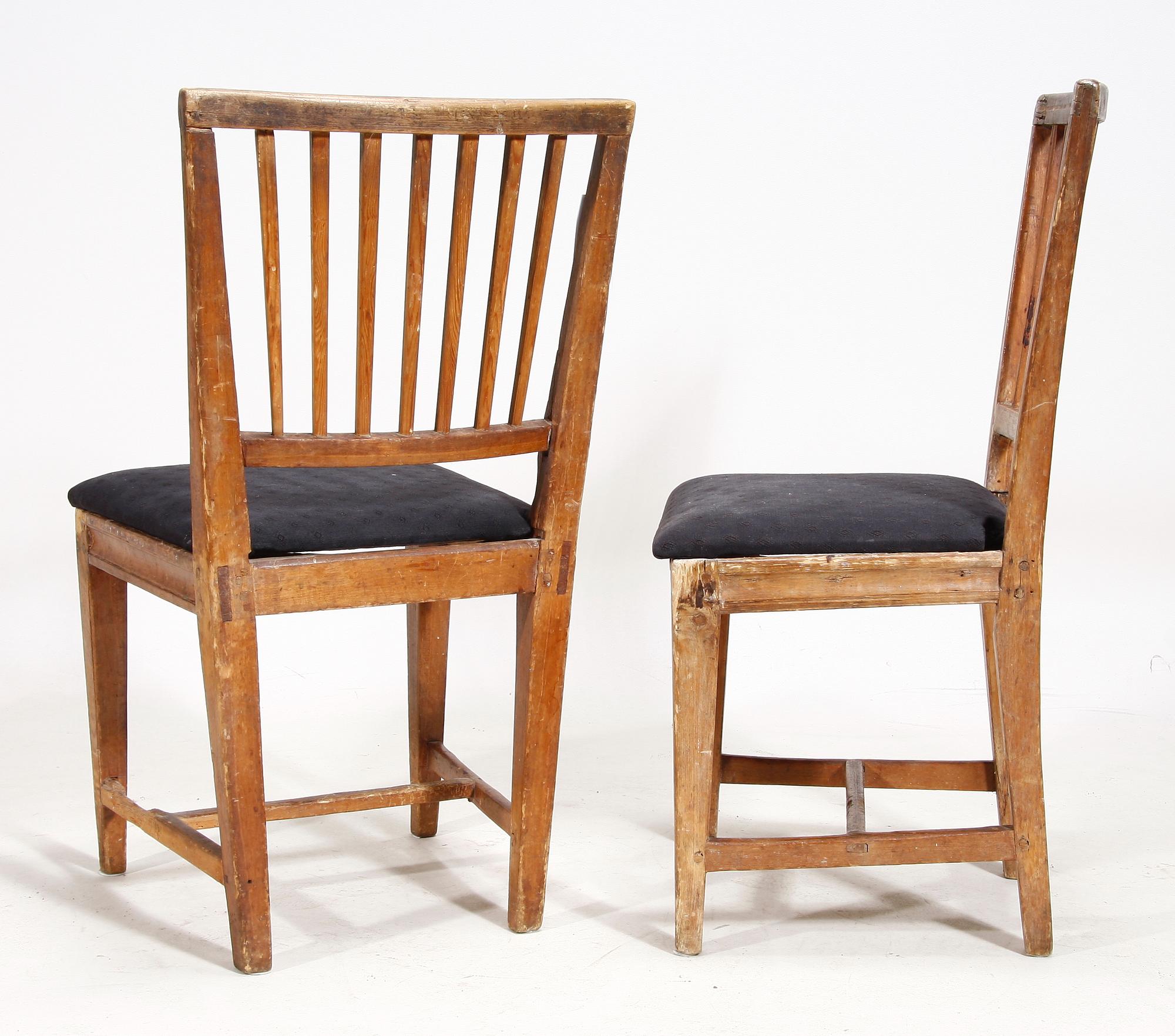 STOLAR, ett par, 1800-tal. Sk Leksandsstolar.