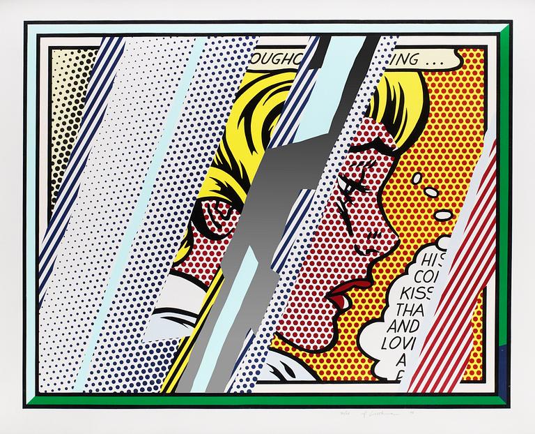 Roy Lichtenstein, "Reflections on Girl", ur: "Reflections series".