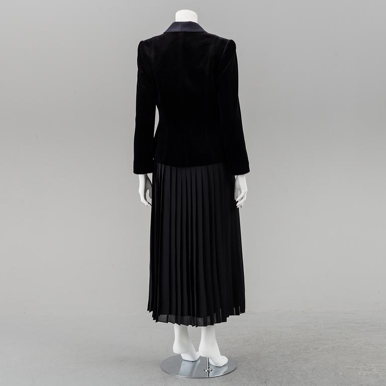 FRANK USHER, a cocktail dress and jacket, size 12.