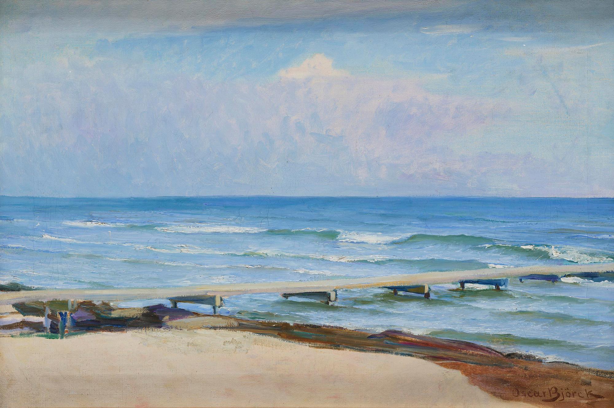 Oscar Björck, Swimmers' jetty in Skagen.