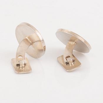 Gustaf Dahlgren & Co, manschettknappar, två par, silver.