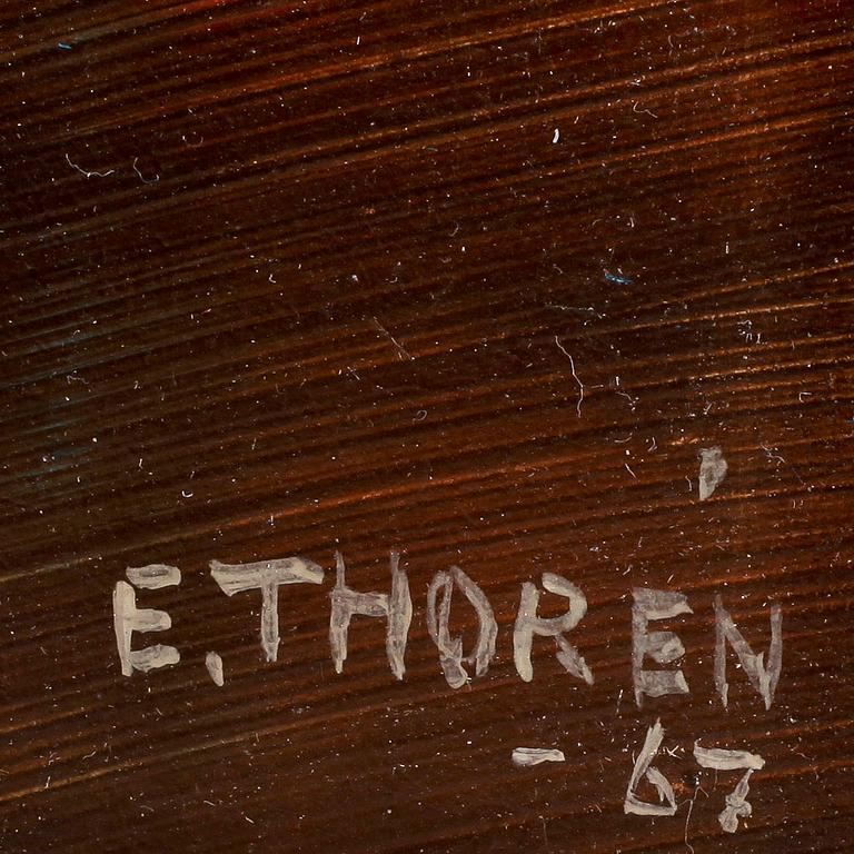 ESAIAS THORÉN, olja på pannå, signerad och daterad -67.