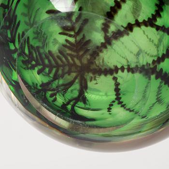 Edward Hald, a 'fish graal' glass vase, Orrefors.