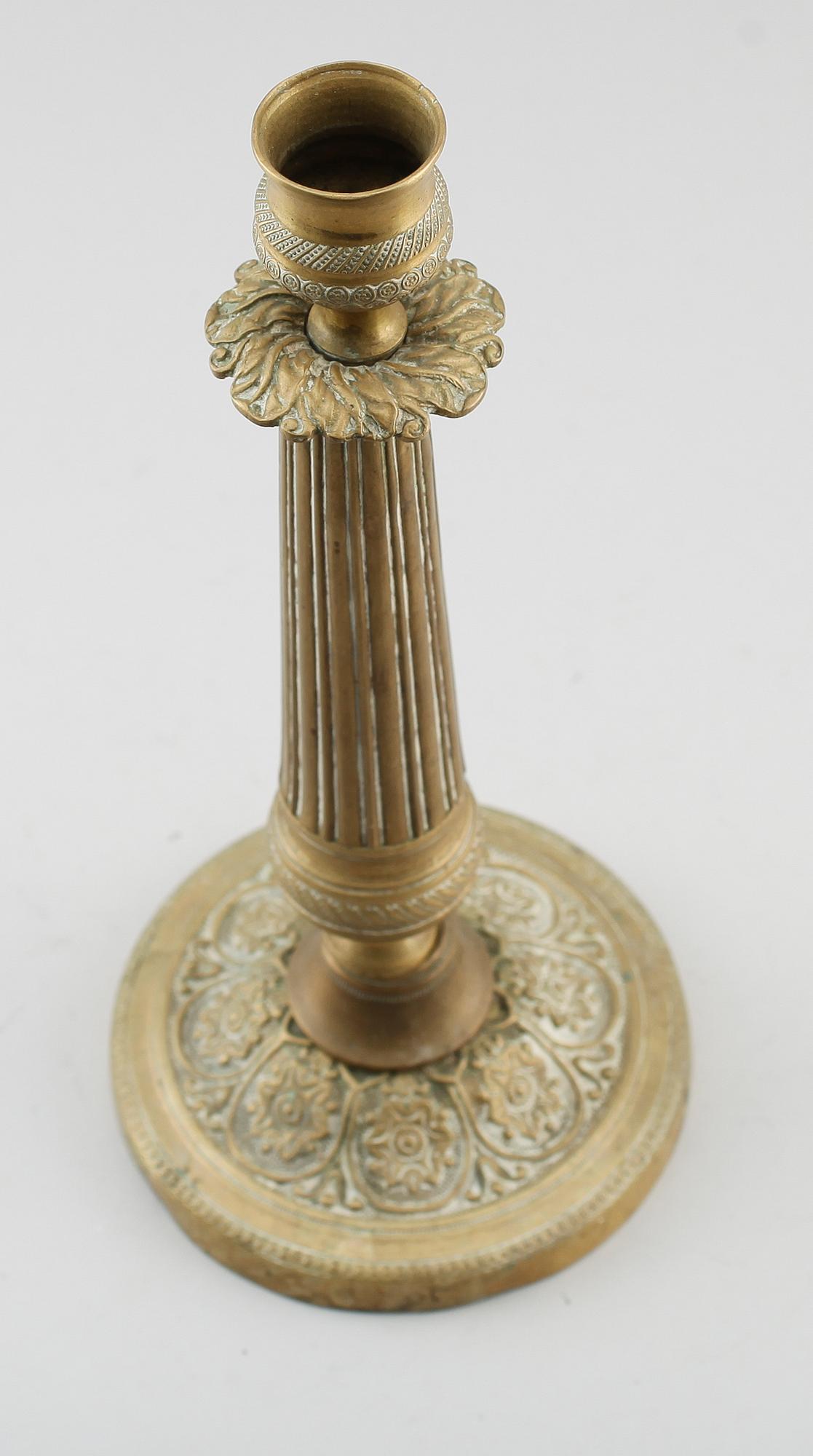 LJUSSTAKE, empire, brons, 1800-talets första hälft.