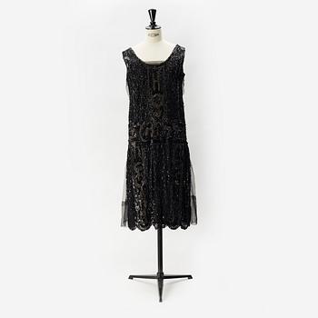 A sequin embroidered 1920's dress.