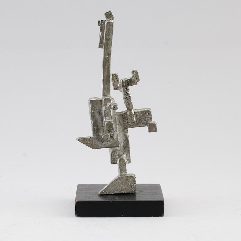 CARL-AXEL LUNDING, skulptur, försilvrad metall.
