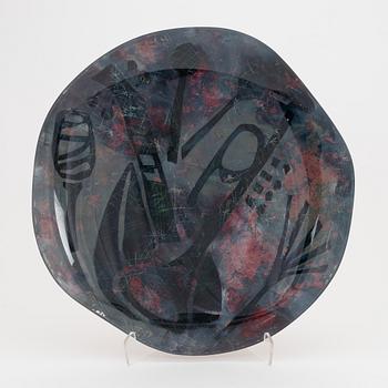 An italian glass bowl, second half of the 20th century.