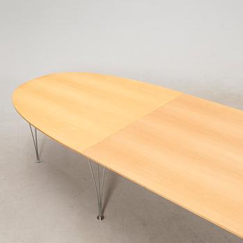 Piet Hein/Bruno Mathsson table "Superellipse" for Fritz Hansen late 20th century.