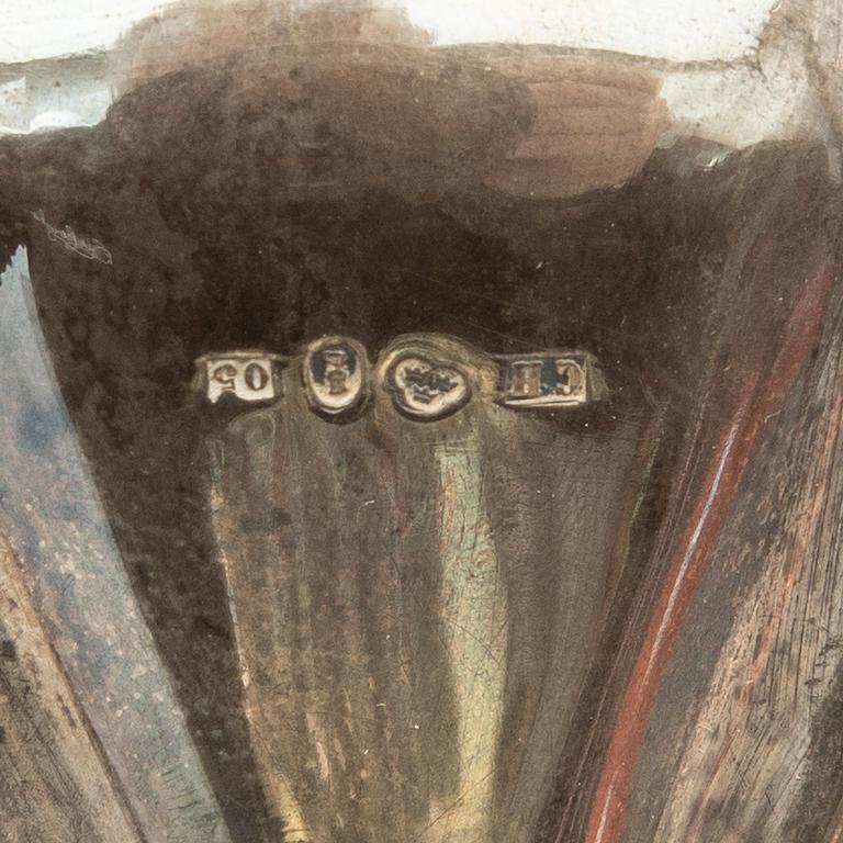 Strösockerskål, silver, Christian Hammer, Stockholm, 1868.