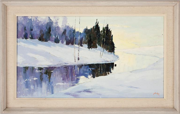 AXEL LIND, olja på duk, signerad.