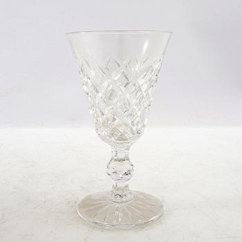 Fritz Kallenberg glass 8 pcs "Tjugo Rut" Kosta first half of the 20th century.