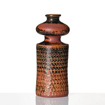 Stig Lindberg, a stoneware vase, Gustavsberg studio, Sweden 1966.