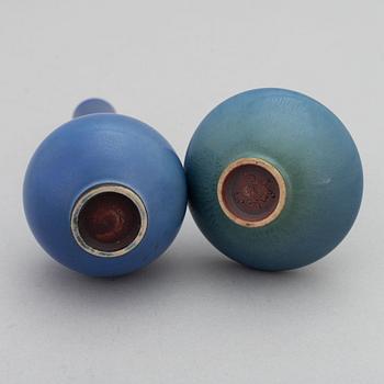 Berndt Friberg, two stoneware vases, Gustavsbergs studio.