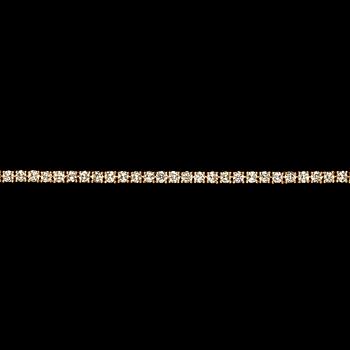 A diamond line bracelet, tot. app. 5.50 cts.