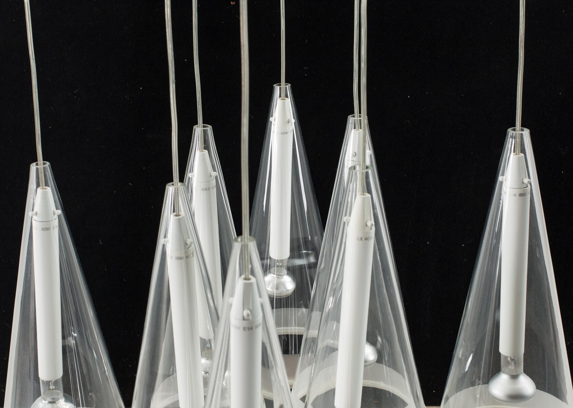 Flos Fucsia 8 Light Pendant by Achille Castiglion.