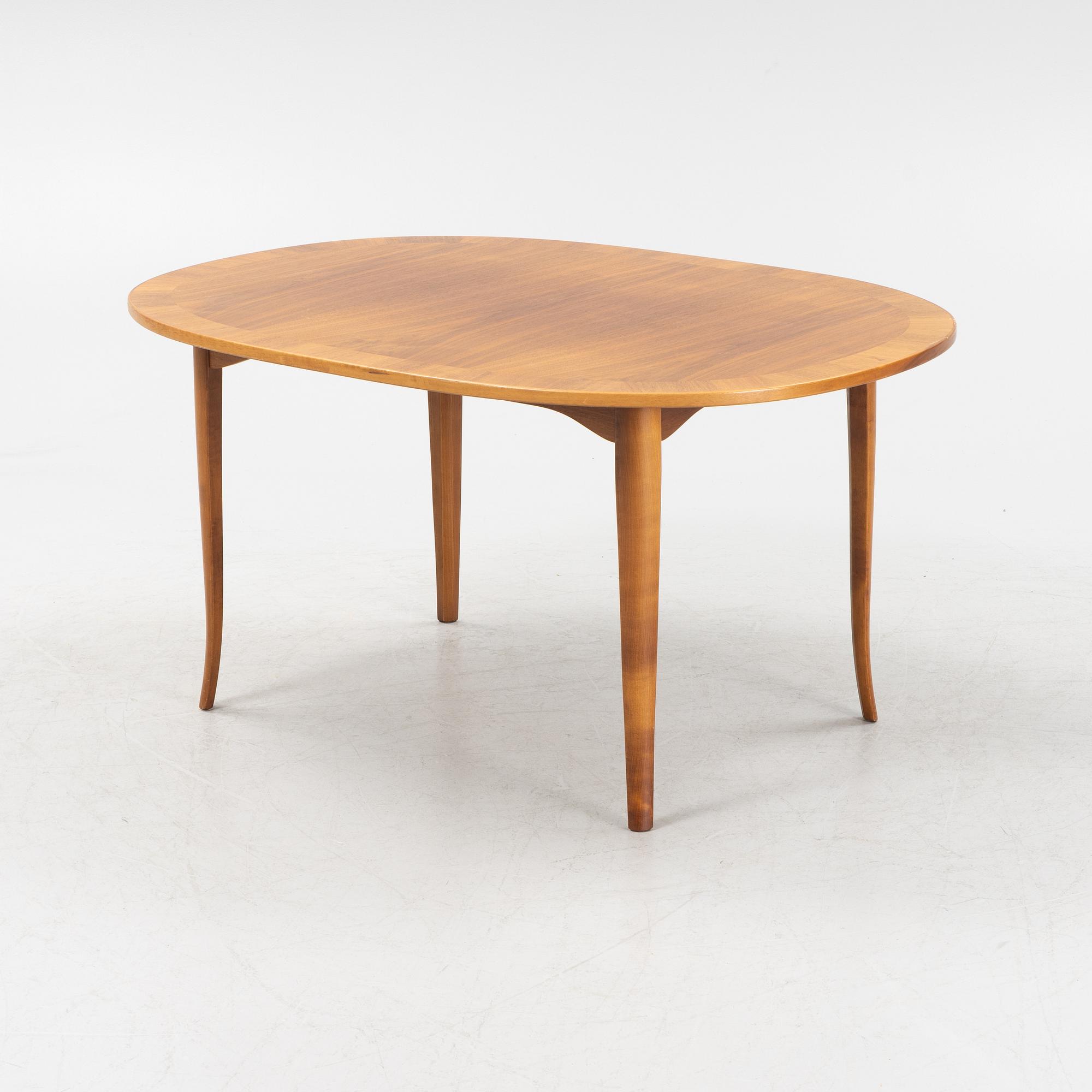 Carl Malmsten, a 'Ovalen' coffee table, Åfors Möbelfabrik, second half of the 20th century.