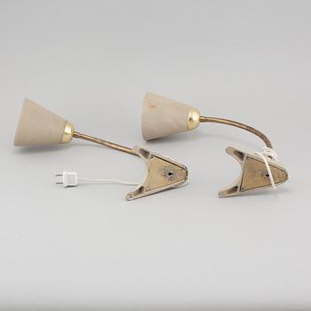 A pair of table / wall lamps by EWÅ, mid 20th century.